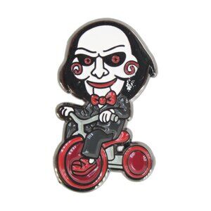 Tricycle Clown Puppet Enamel Pin - Funny Spooky Halloween Horror Movie Goth NWT